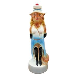 Jim Beam Renee The Fox Regal China Whiskey Decanter Bottle 1974 EMPTY